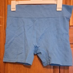 Wild Fable Light Blue Ribbed Shorts
